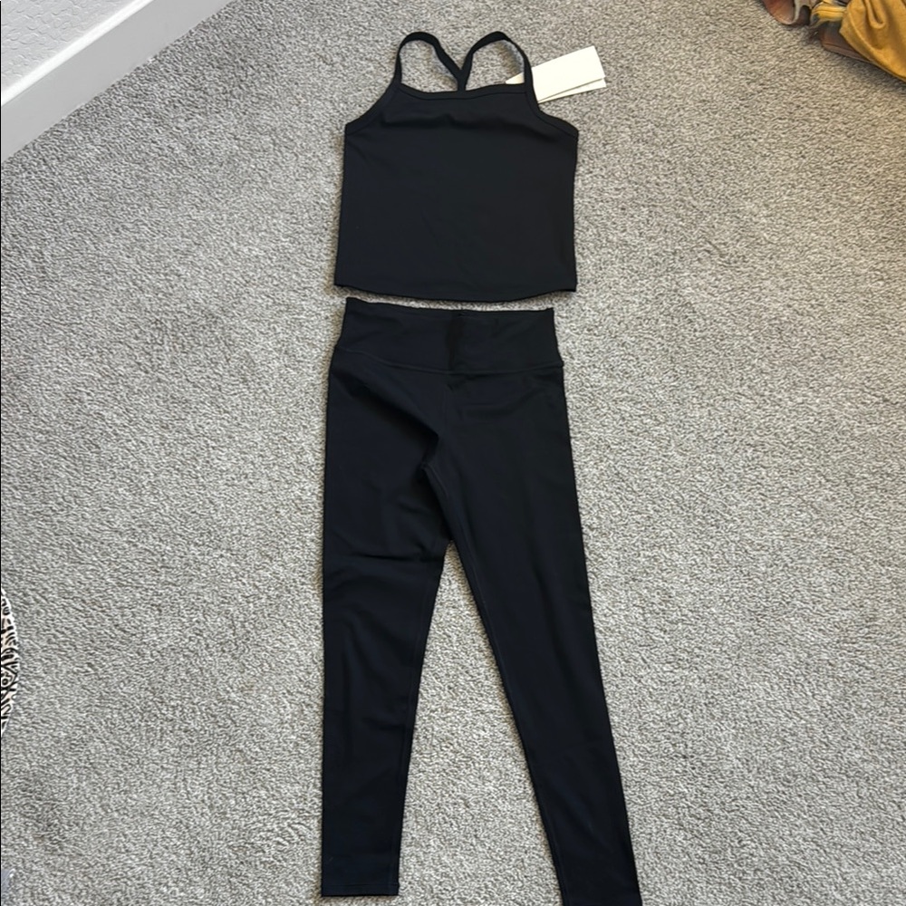 H&M Girls Black Athletic set